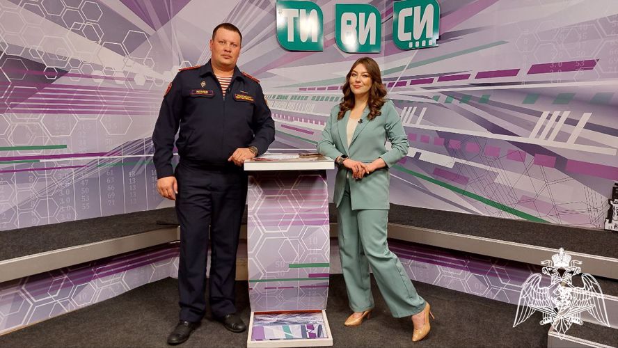 Офицер Росгвардии рассказал в эфире телекомпании «ТИВИСИ» как обезопасить имущество жителей Иркутской области в период дачного сезона (ВИДЕО)