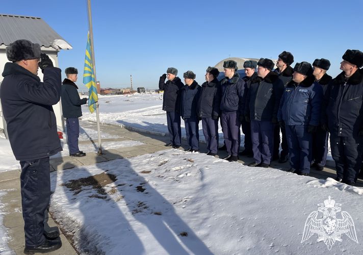 Военнослужащие иркутской авиационной эскадрильи Росгвардии отмечают 45-летний юбилей (ВИДЕО)