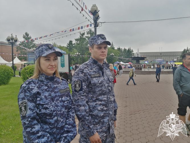 Росгвардейцы обеспечили безопасность празднования Дня России в Иркутской области