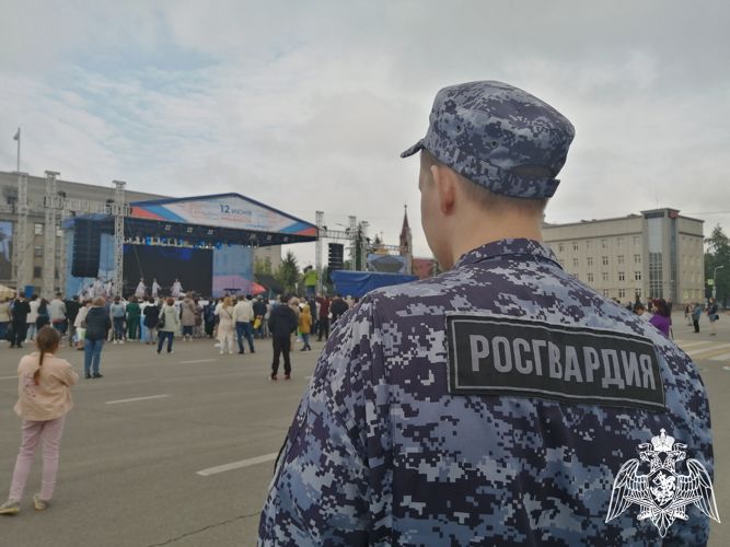 Росгвардейцы обеспечили безопасность празднования Дня России в Иркутской области