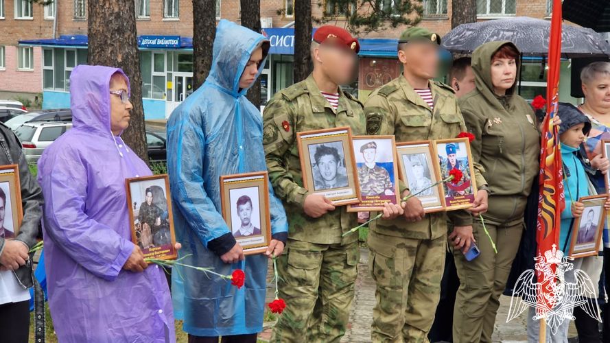 Росгвардейцы Приангарья присоединились к памятному автопробегу ко Дню ветеранов боевых действий