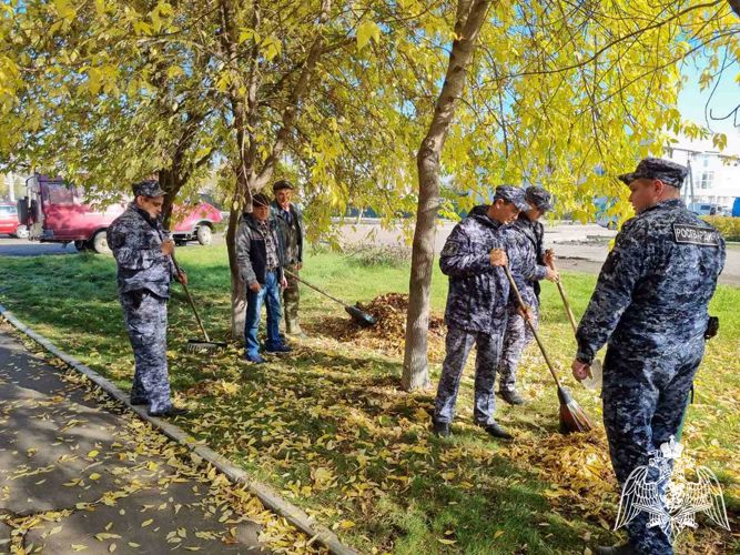 Росгвардейцы Приангарья приняли участие во Всероссийской акции «Зеленая Россия» 