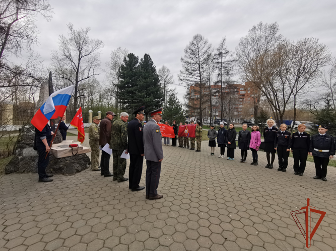 В преддверии Дня Победы росгвардейцы Приангарья принимают участие в акции «Эстафета подвига»