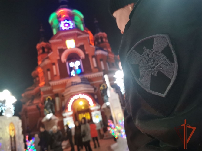 В Приангарье Росгвардия обеспечивает правопорядок в рождественские праздники