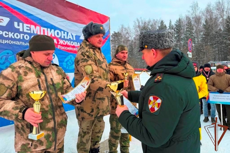 Спортсмены из Приангарья завоевали «золото» и «бронзу» на чемпионате по зимнему военно-спортивному троеборью Сибирского ордена Жукова округа Росгвардии